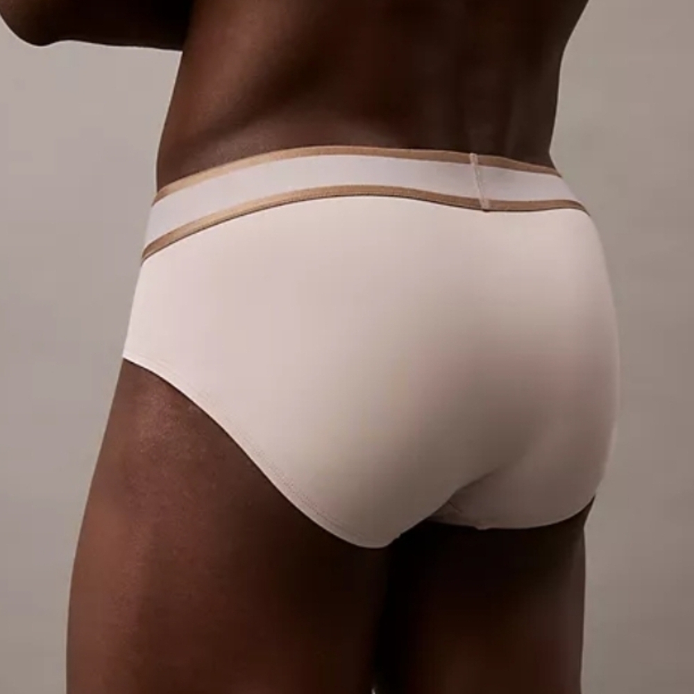 Calvin Klein Men's Tonal Logo Hip Brief Ash - Picture 3 of 3